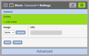 Carousel Block - Slide Settings