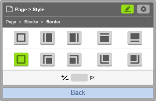 Border - Border Radius Settings Border - Border Radius Settings