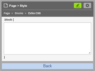 Extra CSS Extra CSS