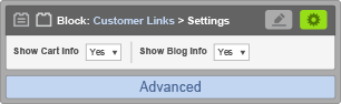Customer Link Settings Customer Link Settings