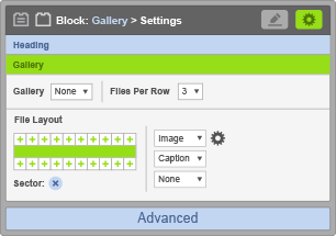 Gallery Block - Gallery Settings Gallery Block - Gallery Settings