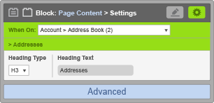 Page Content Block - When On Account Address Book - Address Settings Page Content Block - When On Account Address Book - Address Settings