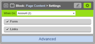 Page Content Block - When On Account Page Content Block - When On Account