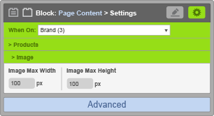 Page Content Block - When On Brand - Image Settings