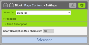 Page Content Block - When On Brand - Short Description Settings Page Content Block - When On Brand - Short Description Settings