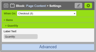 Page Content Block - When On Checkout - Quantity Settings Page Content Block - When On Checkout - Quantity Settings