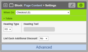Page Content Block - When On Checkout - Totals