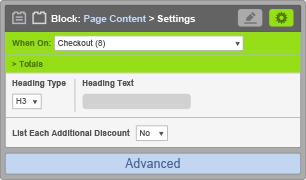 Page Content Block - When On Checkout - Totals Page Content Block - When On Checkout - Totals