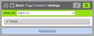 Page Content Block - When On Log In Page Content Block - When On Log In