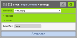 Page Content Block - Brand Settings Page Content Block - Brand Settings