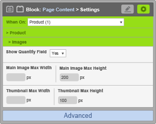 Page Content Block - Image Settings Page Content Block - Image Settings