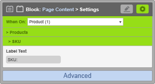 Page Content Block - SKU Settings Page Content Block - SKU Settings