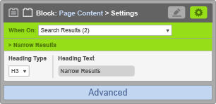 Page Content Block - When On Search Results - Narrow Results Page Content Block - When On Search Results - Narrow Results