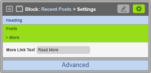 Recent Posts Block - More Settings Recent Posts Block - More Settings