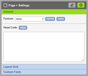 Sub-Panel 1 - General Settings